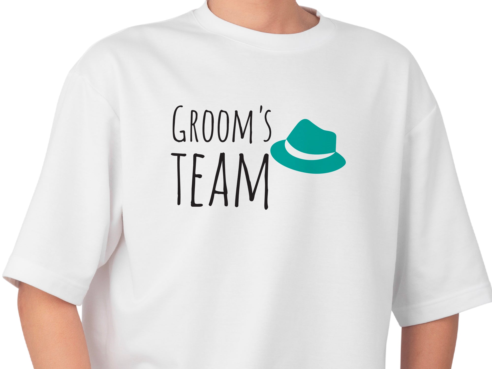 Groom’s Team T-Shirt – Green Hat Wedding Shirt for Men – Funny Bachelor Party Tee – Groomsman Outfit – Wedding Squad Shirt