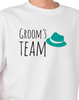 Groom’s Team T-Shirt – Green Hat Wedding Shirt for Men – Funny Bachelor Party Tee – Groomsman Outfit – Wedding Squad Shirt