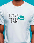 Groom’s Team T-Shirt – Green Hat Wedding Shirt for Men – Funny Bachelor Party Tee – Groomsman Outfit – Wedding Squad Shirt