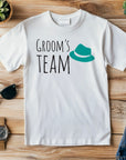 Groom’s Team T-Shirt – Green Hat Wedding Shirt for Men – Funny Bachelor Party Tee – Groomsman Outfit – Wedding Squad Shirt