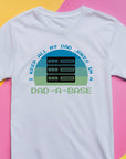 Dad-A-Base Dad Jokes T-Shirt – Funny Fathers Day Gift – Geek Dad Tee – Programmer Dad Shirt – Dad Joke Database Shirt – Gift for Him