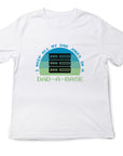 Dad-A-Base Dad Jokes T-Shirt – Funny Fathers Day Gift – Geek Dad Tee – Programmer Dad Shirt – Dad Joke Database Shirt – Gift for Him