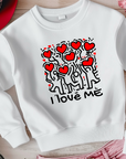 Keith Haring 'I Love Me' T-Shirt | Colorful Print, Heart Art, Valentine's Day Tee, Unisex Casual Style