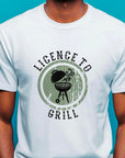 License to Grill Shirt – Funny Dad BBQ T-Shirt – Fathers Day Gift for Him – Grill Master Tee – Mens Cooking Shirt