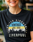Liverpool T-Shirt United Kingdom Est. 1207 | Vintage UK City Shirt | England Souvenir Tee | Gift for Traveler | British Pride Top