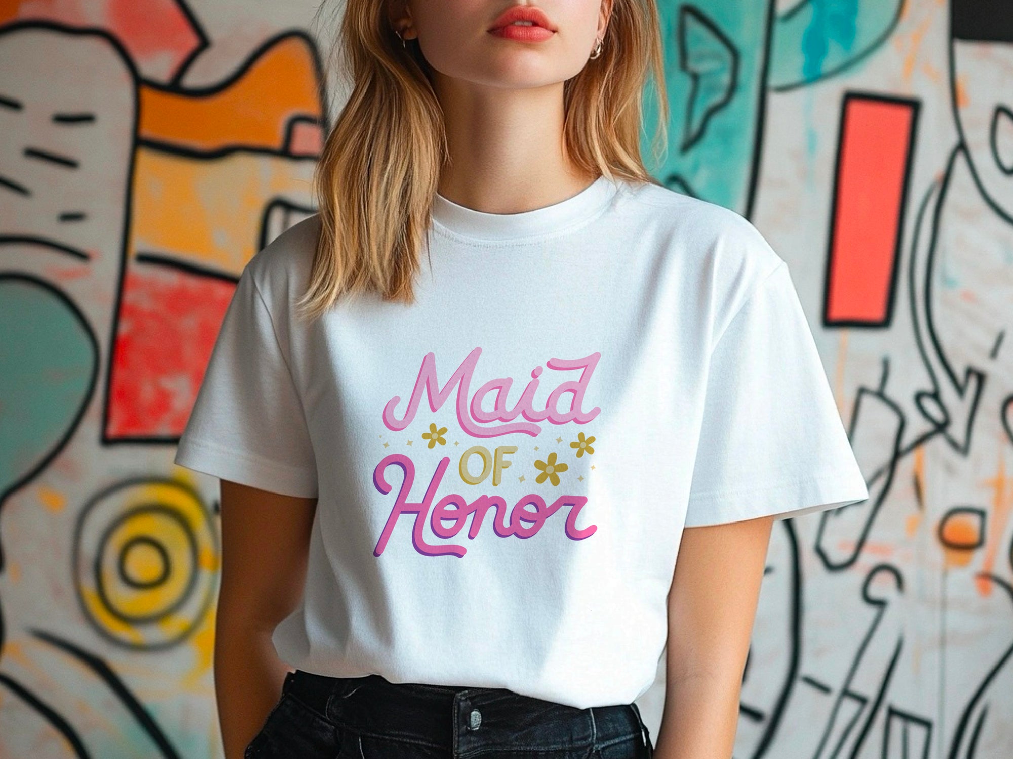 Maid of Honor T-Shirt – Bridal Party Shirt – Bridesmaid Proposal Gift – Wedding T-Shirt – Bachelorette Party Tee