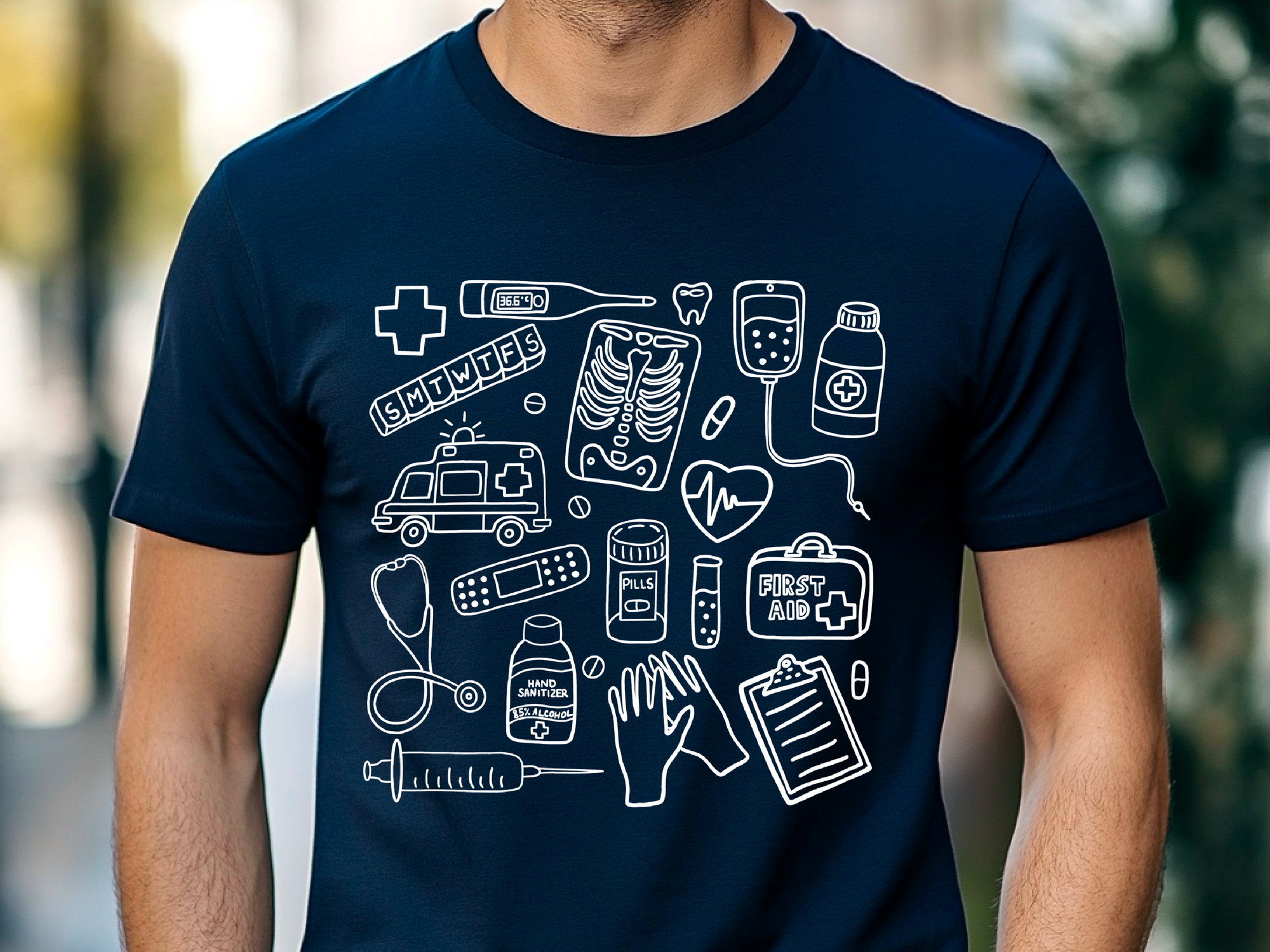 Medical Assistant Shirt, Nursing Student Gift, Medical Doodle T-Shirt, Med School Tee, Nurse Doodle Shirt, Radiology Doodles, Medical Student Gift