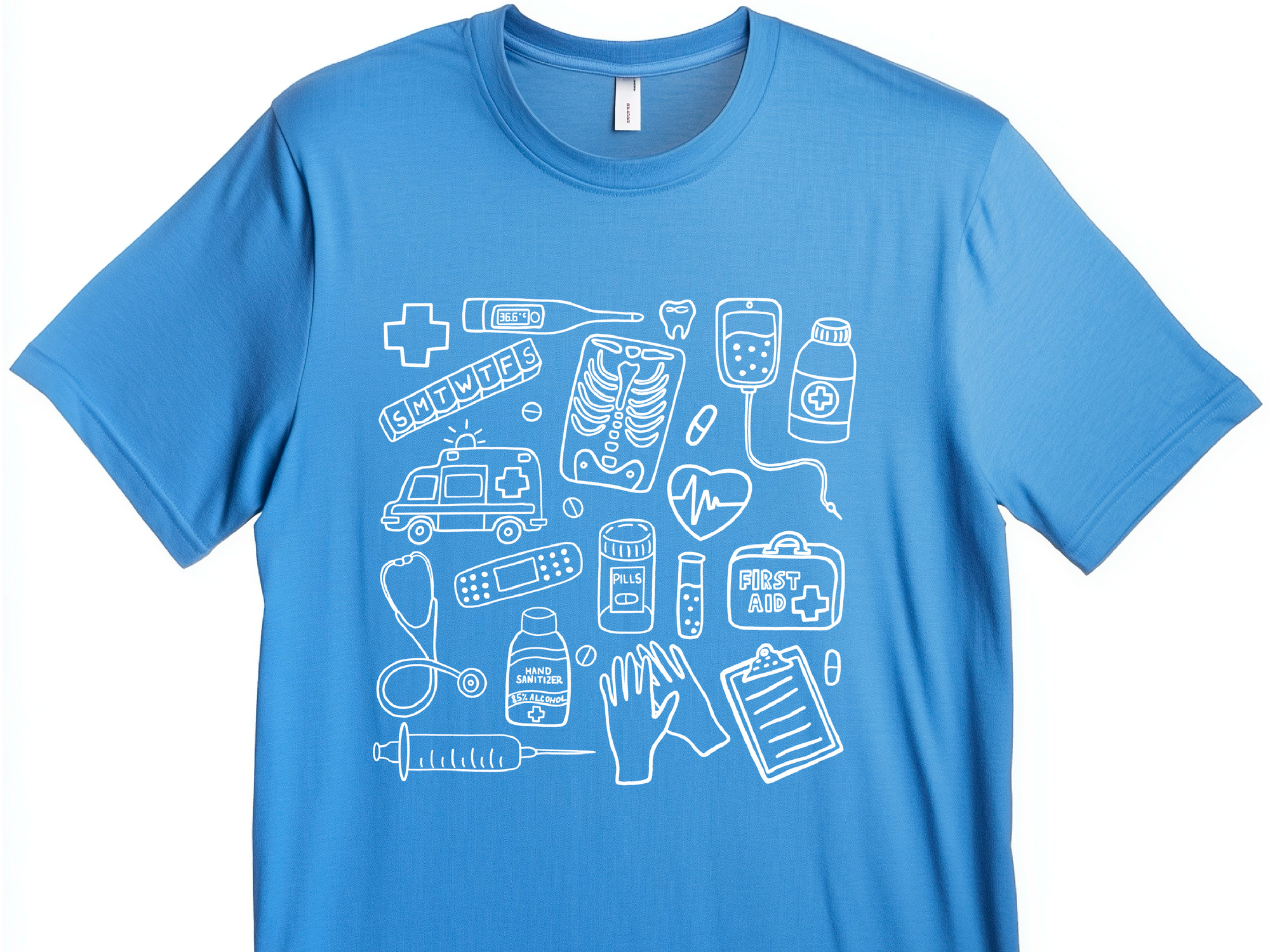 Medical Assistant Shirt, Nursing Student Gift, Medical Doodle T-Shirt, Med School Tee, Nurse Doodle Shirt, Radiology Doodles, Medical Student Gift