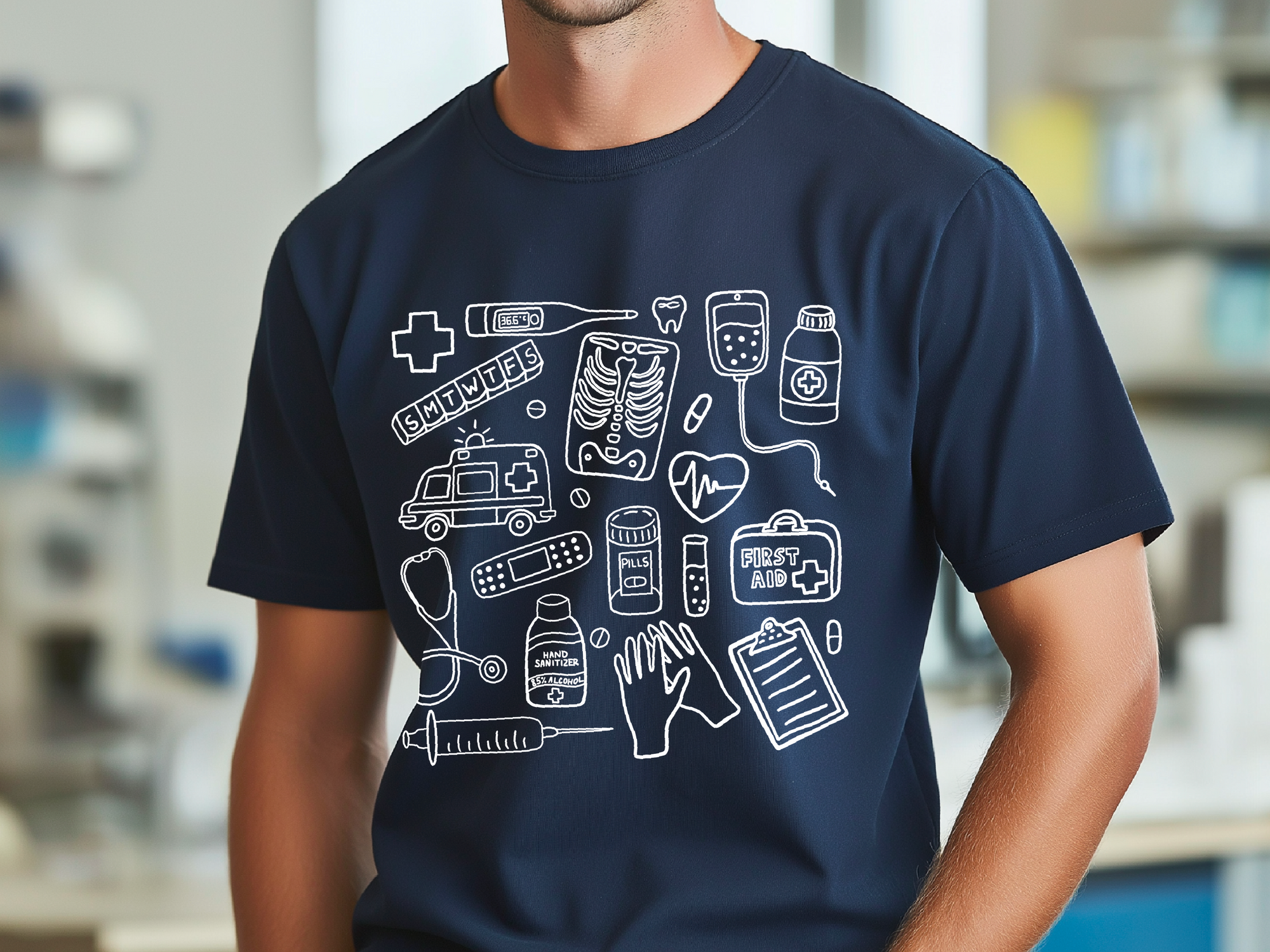 Medical Assistant Shirt, Nursing Student Gift, Medical Doodle T-Shirt, Med School Tee, Nurse Doodle Shirt, Radiology Doodles, Medical Student Gift