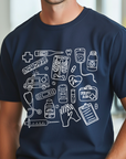 Medical Assistant Shirt, Nursing Student Gift, Medical Doodle T-Shirt, Med School Tee, Nurse Doodle Shirt, Radiology Doodles, Medical Student Gift