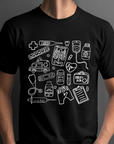Medical Assistant Shirt, Nursing Student Gift, Medical Doodle T-Shirt, Med School Tee, Nurse Doodle Shirt, Radiology Doodles, Medical Student Gift