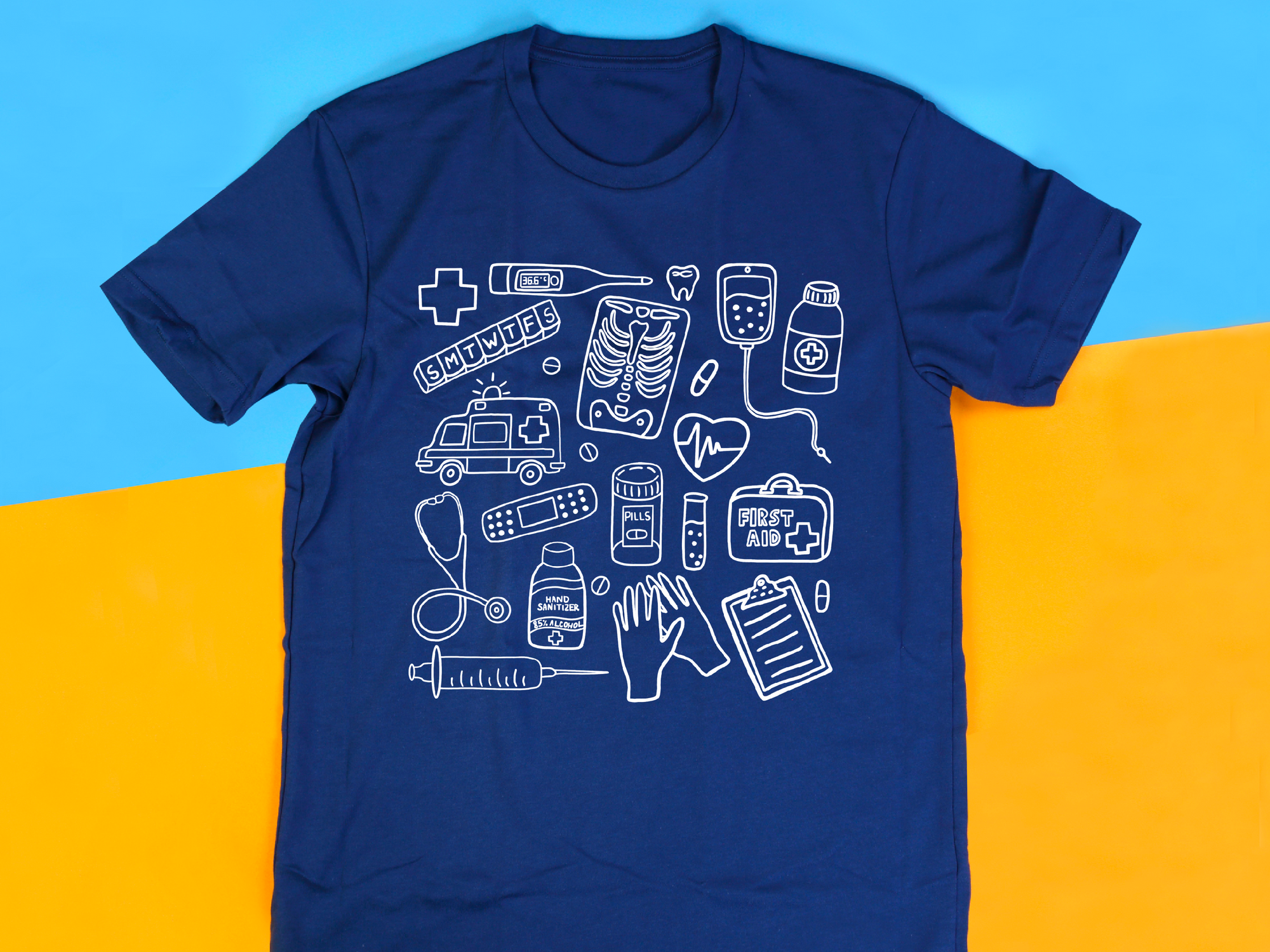 Medical Assistant Shirt, Nursing Student Gift, Medical Doodle T-Shirt, Med School Tee, Nurse Doodle Shirt, Radiology Doodles, Medical Student Gift