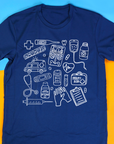 Medical Assistant Shirt, Nursing Student Gift, Medical Doodle T-Shirt, Med School Tee, Nurse Doodle Shirt, Radiology Doodles, Medical Student Gift