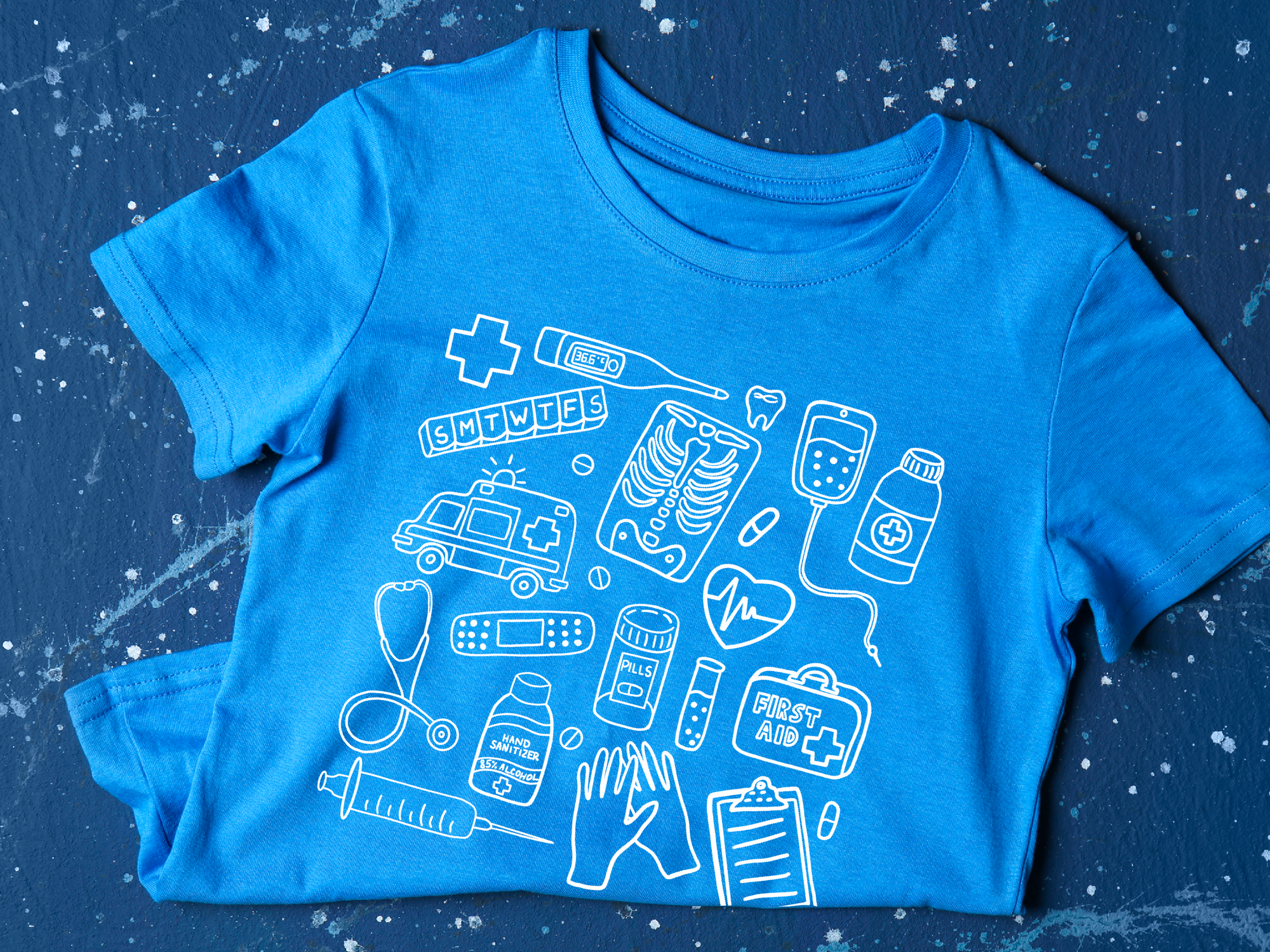 Medical Assistant Shirt, Nursing Student Gift, Medical Doodle T-Shirt, Med School Tee, Nurse Doodle Shirt, Radiology Doodles, Medical Student Gift