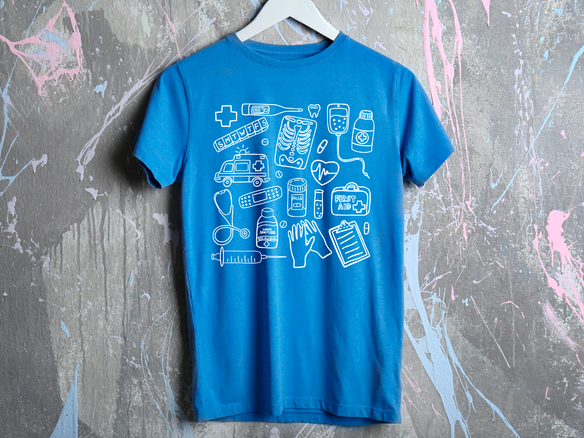 Medical Assistant Shirt, Nursing Student Gift, Medical Doodle T-Shirt, Med School Tee, Nurse Doodle Shirt, Radiology Doodles, Medical Student Gift