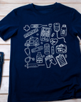 Medical Assistant Shirt, Nursing Student Gift, Medical Doodle T-Shirt, Med School Tee, Nurse Doodle Shirt, Radiology Doodles, Medical Student Gift