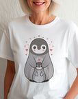 Mama Penguin Shirt, Cute Penguin T-Shirt For Women, Penguin Lovers Shirt, Aquatic Flightless Bird Shirt, Penguins, Mama Gift, Mommy Shirt