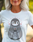 Mama Penguin Shirt, Cute Penguin T-Shirt For Women, Penguin Lovers Shirt, Aquatic Flightless Bird Shirt, Penguins, Mama Gift, Mommy Shirt