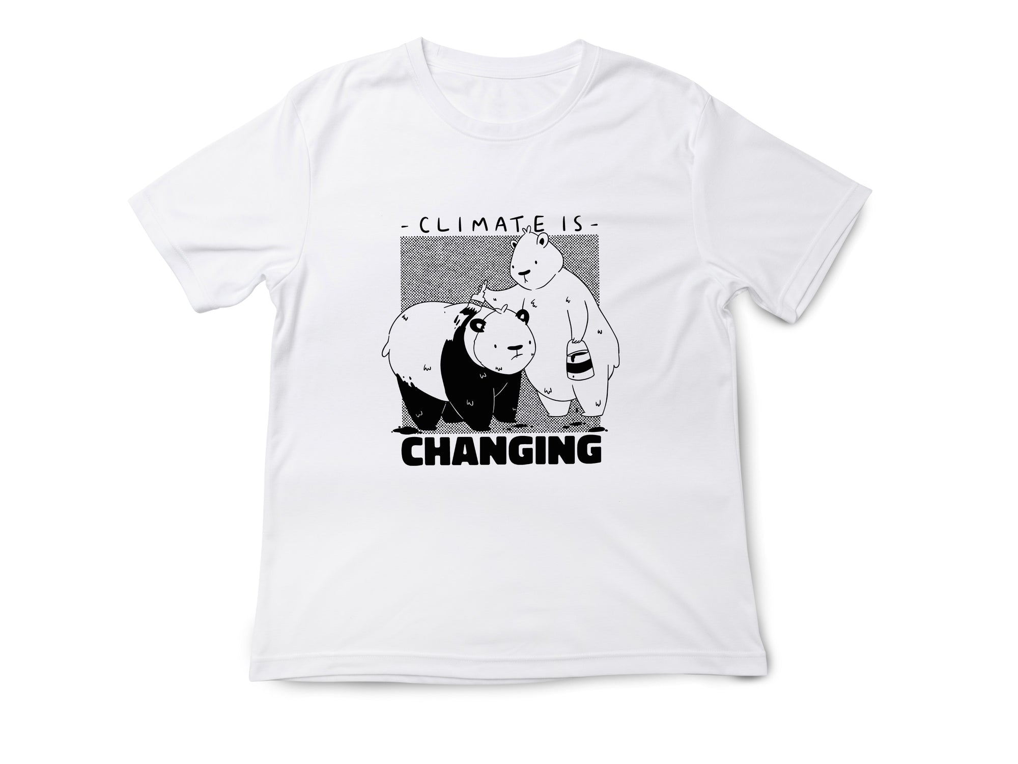 Panda Klimabewusstsein T-Shirt "Change is Coming" Edition