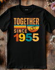 Rings Together Since 1955 Shirt – Vintage Anniversary T-Shirt – Unisex Couple Tee – Husband Wife Matching Shirt – Est 1955 Love Gift