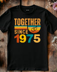 Matching Couple Tee, Husband Wife Unisex Shirt, Est 1975 Love Gift, Rings Together Since 1975 Shirt – 50th Anniversary T-Shirt
