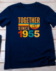 Rings Together Since 1955 Shirt – Vintage Anniversary T-Shirt – Unisex Couple Tee – Husband Wife Matching Shirt – Est 1955 Love Gift