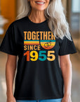 Rings Together Since 1955 Shirt – Vintage Anniversary T-Shirt – Unisex Couple Tee – Husband Wife Matching Shirt – Est 1955 Love Gift