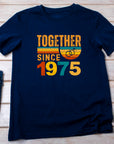 Matching Couple Tee, Husband Wife Unisex Shirt, Est 1975 Love Gift, Rings Together Since 1975 Shirt – 50th Anniversary T-Shirt