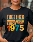 Matching Couple Tee, Husband Wife Unisex Shirt, Est 1975 Love Gift, Rings Together Since 1975 Shirt – 50th Anniversary T-Shirt