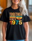 Matching Couple Tee, Husband Wife Unisex Shirt, Est 1975 Love Gift, Rings Together Since 1975 Shirt – 50th Anniversary T-Shirt