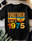 Matching Couple Tee, Husband Wife Unisex Shirt, Est 1975 Love Gift, Rings Together Since 1975 Shirt – 50th Anniversary T-Shirt