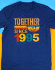 1995 Anniversary T-shirt, Matching Anniversary Shirts, Personalized Anniversary Shirt Gift for Couples, 40 Years of Marriage