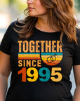 1995 Anniversary T-shirt, Matching Anniversary Shirts, Personalized Anniversary Shirt Gift for Couples, 40 Years of Marriage