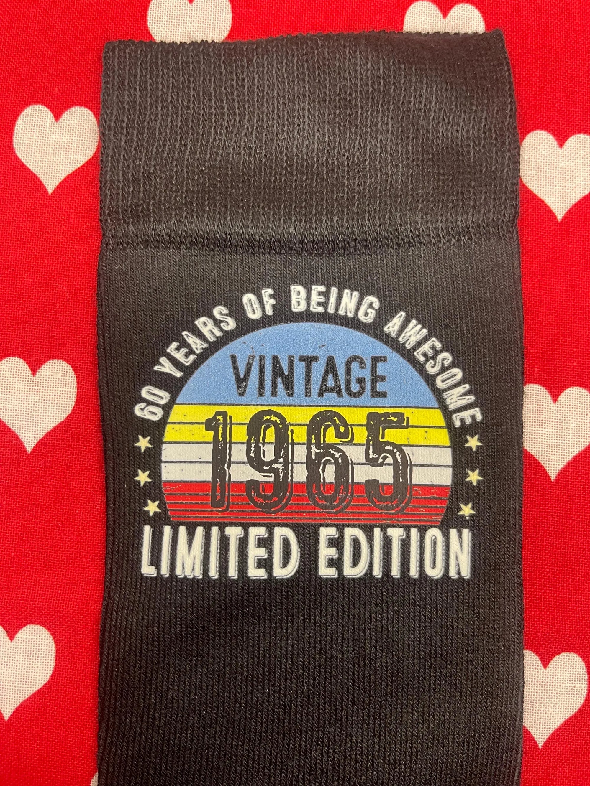 Socks 60th Birthday Gifts For Men Or Women Awesome Since 1965 60 Years Old