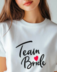 Team Bride Shirt – Festive Wedding Party T-Shirt – Bachelorette Party Tee – Matching Bridal Squad Shirts – Bride Tribe Gift Idea