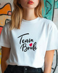 Team Bride Shirt – Festive Wedding Party T-Shirt – Bachelorette Party Tee – Matching Bridal Squad Shirts – Bride Tribe Gift Idea