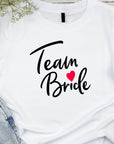 Team Bride Shirt – Festive Wedding Party T-Shirt – Bachelorette Party Tee – Matching Bridal Squad Shirts – Bride Tribe Gift Idea