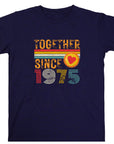 50th Anniversary Shirt for Couple, Together Since 1975 Tee, Husband and Wife Matching Shirt, Est. 1975 Love Gift, Golden Anniversary T-Shirt