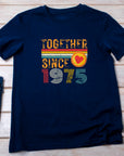 50th Anniversary Shirt for Couple, Together Since 1975 Tee, Husband and Wife Matching Shirt, Est. 1975 Love Gift, Golden Anniversary T-Shirt