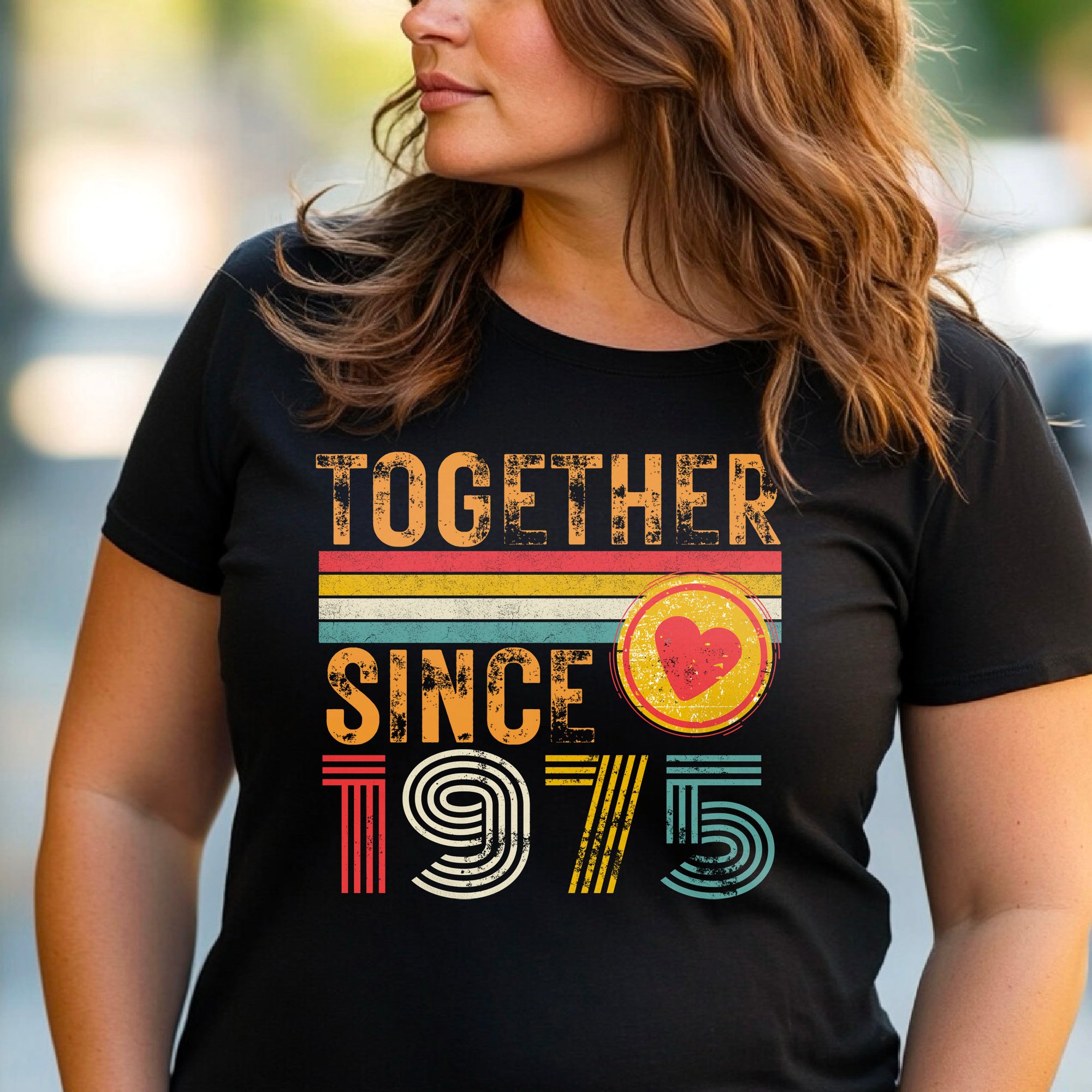 50th Anniversary Shirt for Couple, Together Since 1975 Tee, Husband and Wife Matching Shirt, Est. 1975 Love Gift, Golden Anniversary T-Shirt