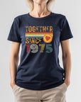 50th Anniversary Shirt for Couple, Together Since 1975 Tee, Husband and Wife Matching Shirt, Est. 1975 Love Gift, Golden Anniversary T-Shirt