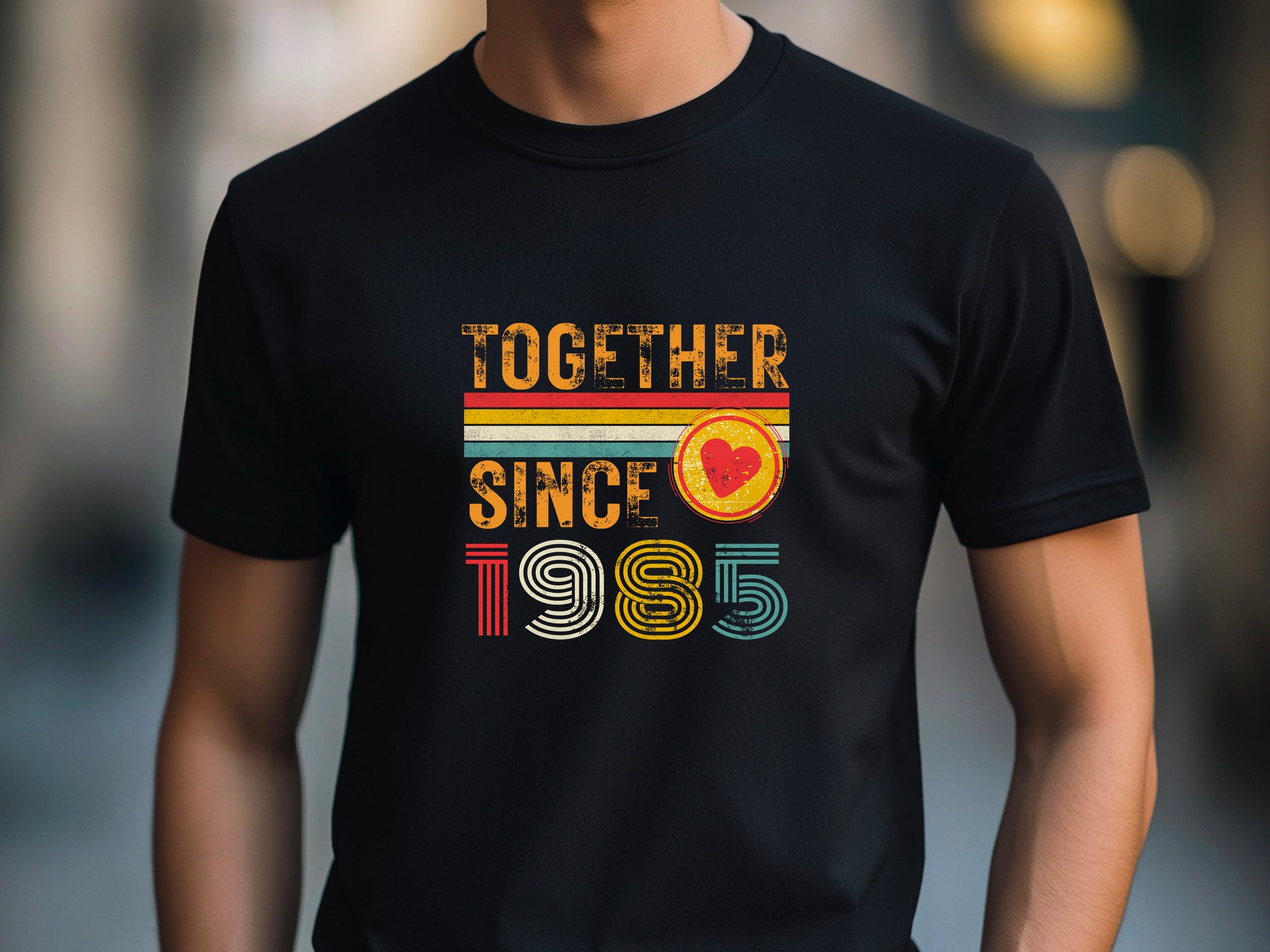 60th Anniversary Couple Shirt, Together Since 1965 Tee, Matching Husband Wife Gift, Est. 1965 Love Rings T-Shirt