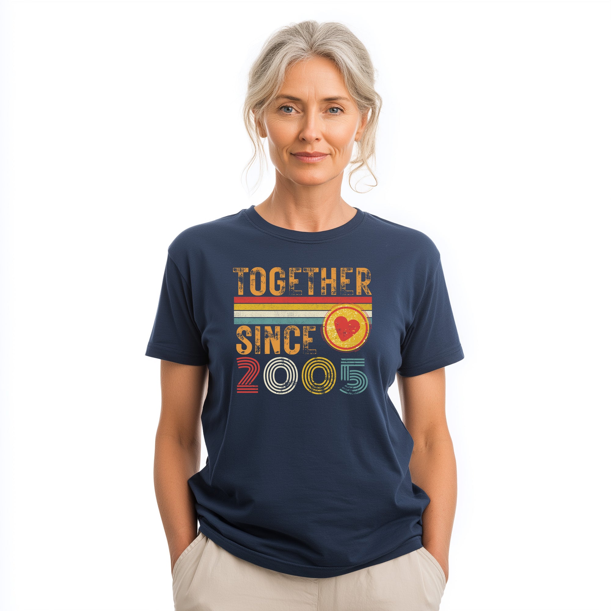 Matching Couple Tee, Husband Wife Unisex Shirt, Est 2005 Love Gift, Rings Together Since 2005 Shirt – 20th Anniversary T-Shirt