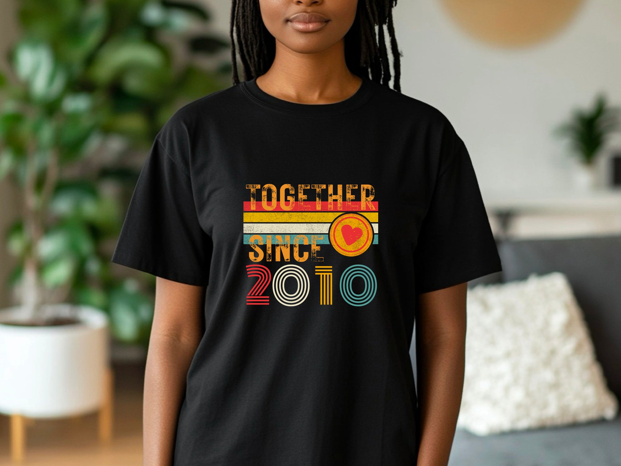Custom Anniversary T-Shirt – Matching Couple Shirts – Since 2010 Gift for Husband and Wife – Wifey and Hubby Unisex Tee