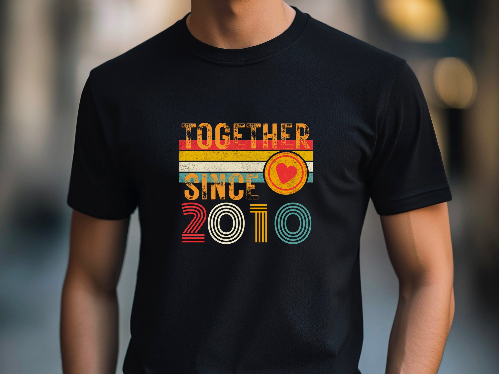 Custom Anniversary T-Shirt – Matching Couple Shirts – Since 2010 Gift for Husband and Wife – Wifey and Hubby Unisex Tee
