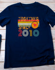 Custom Anniversary T-Shirt – Matching Couple Shirts – Since 2010 Gift for Husband and Wife – Wifey and Hubby Unisex Tee