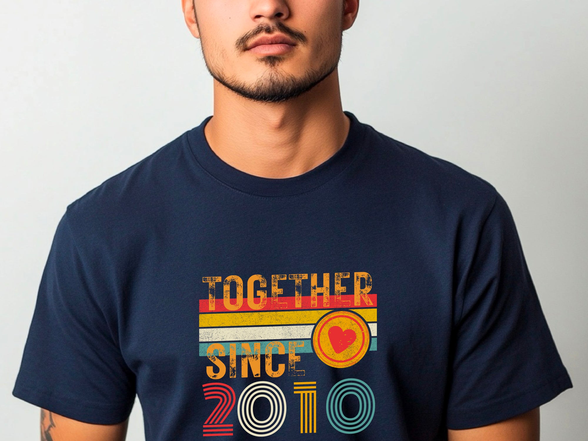 Custom Anniversary T-Shirt – Matching Couple Shirts – Since 2010 Gift for Husband and Wife – Wifey and Hubby Unisex Tee