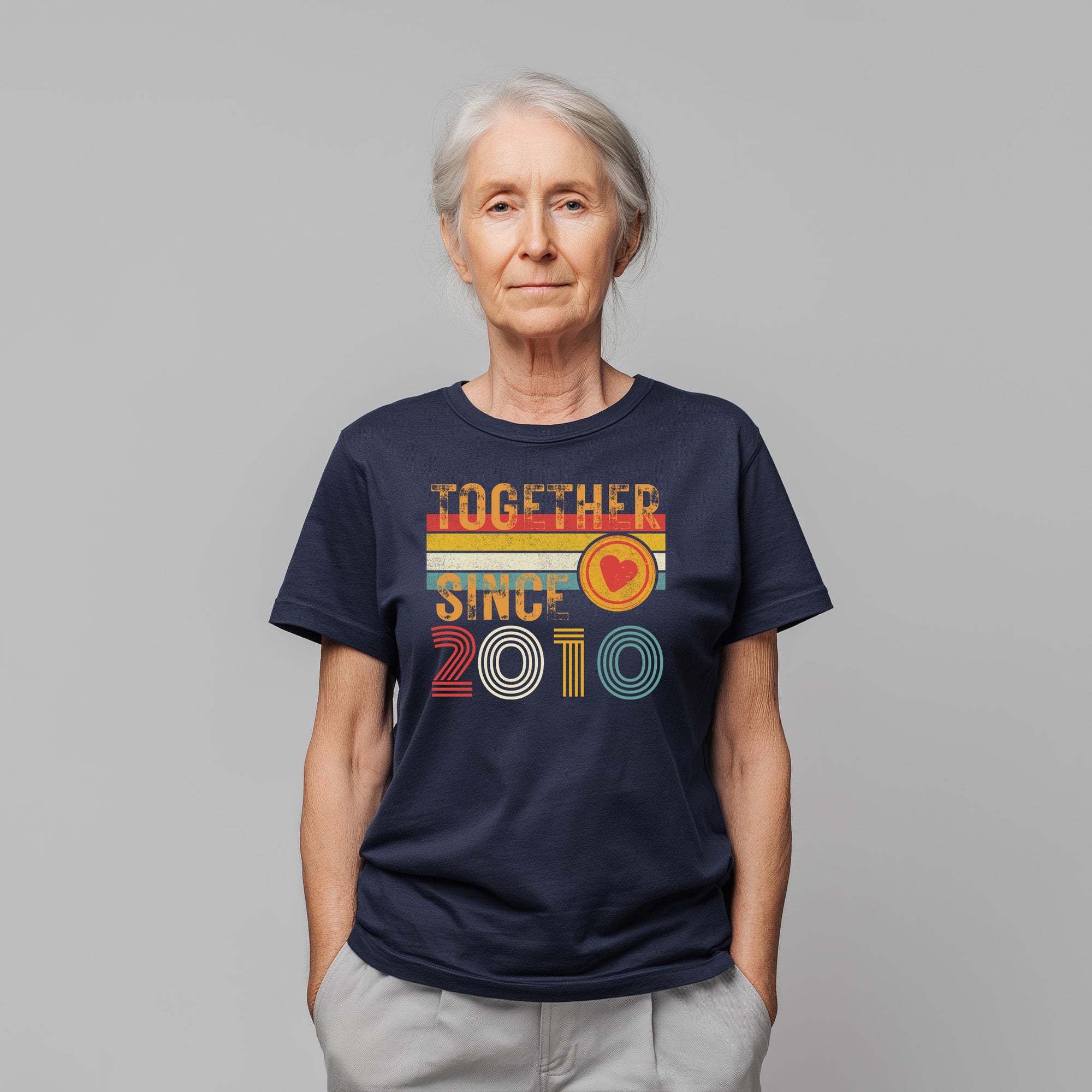 Custom Anniversary T-Shirt – Matching Couple Shirts – Since 2010 Gift for Husband and Wife – Wifey and Hubby Unisex Tee