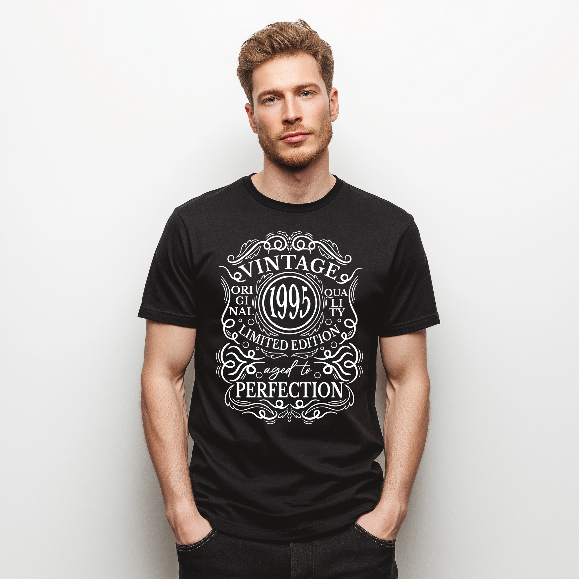 Vintage 1995 - 30th Birthday T-Shirt, Original Quality, Limited Edition, Aged to Perfection, Funny 30th Gift for Dad, 30th Gifts for Men