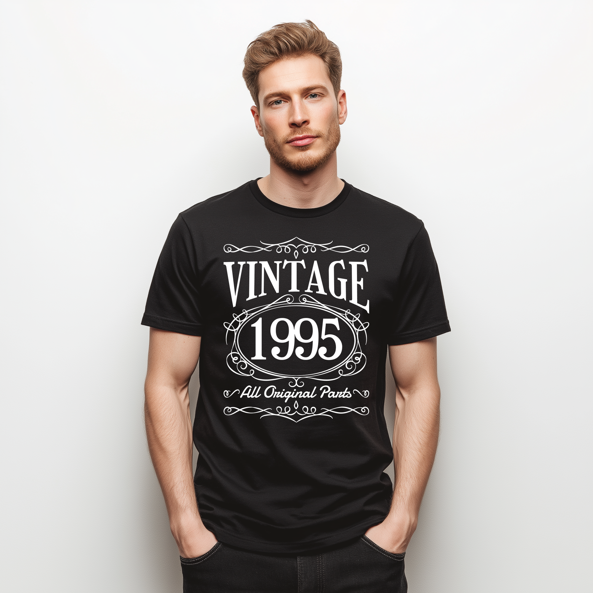 Vintage 1995 - 30th Birthday T-Shirt, All Original Parts, Funny 30th Gift for Dad, 30th Gifts for Men, 30th T-Shirt